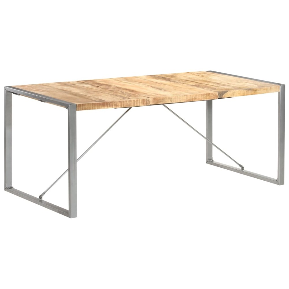 vidaXL Τραπεζαρία 180x90x75cm από Μασίφ Ακατέργαστο Ξύλο Μάνγκο 1 τεμ.