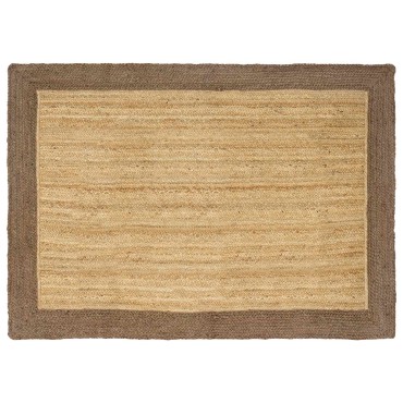 vidaXL Χαλί Περιοχής Γκρι 120x170cm Γιούτα