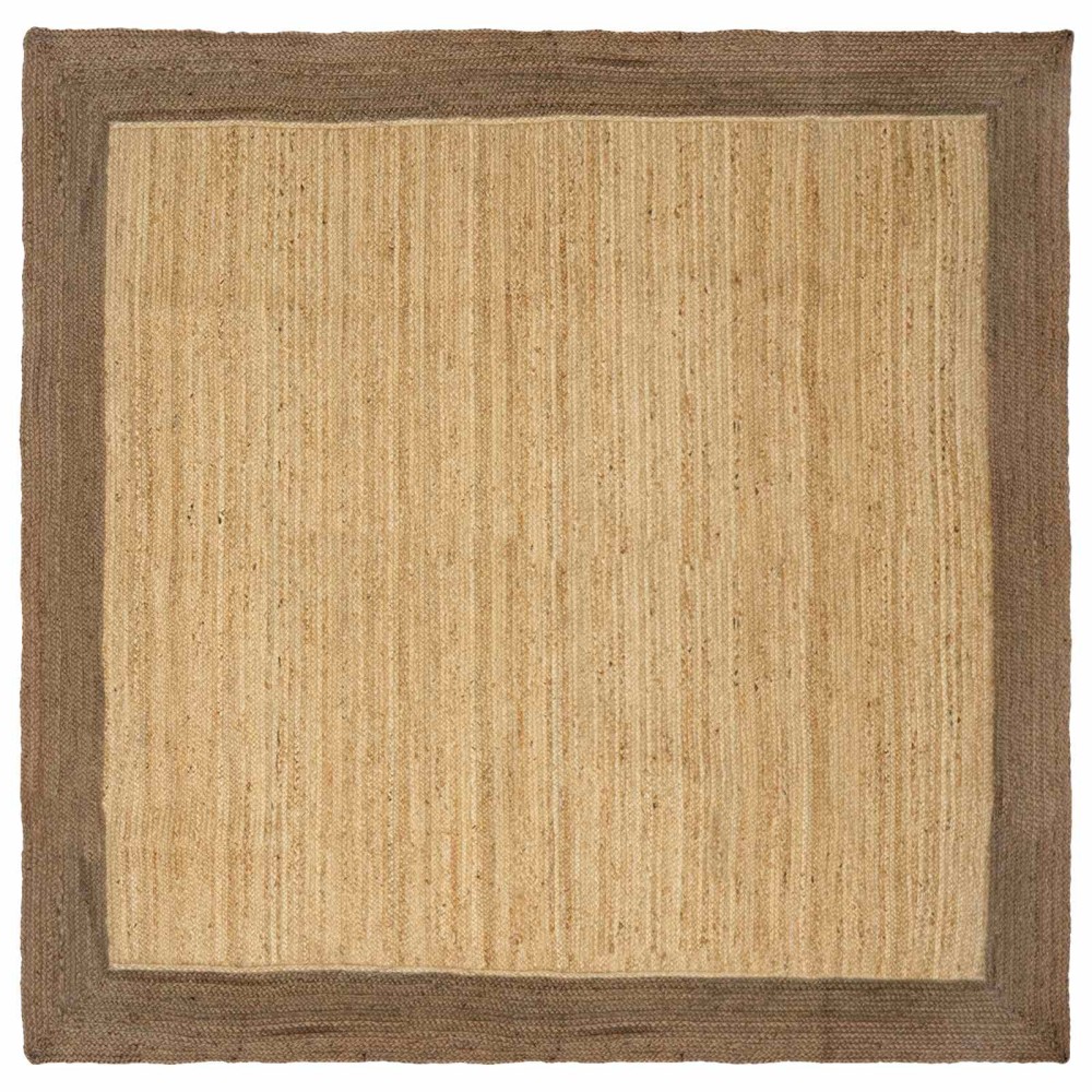 vidaXL Χαλί Περιοχής Γκρι 240x240cm Γιούτα