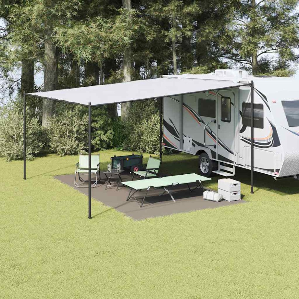 vidaXL Χαλκάκι Σκηνής Ανοιχτό γκρι 500 x 300 εκ Πολυαιθυλένιο