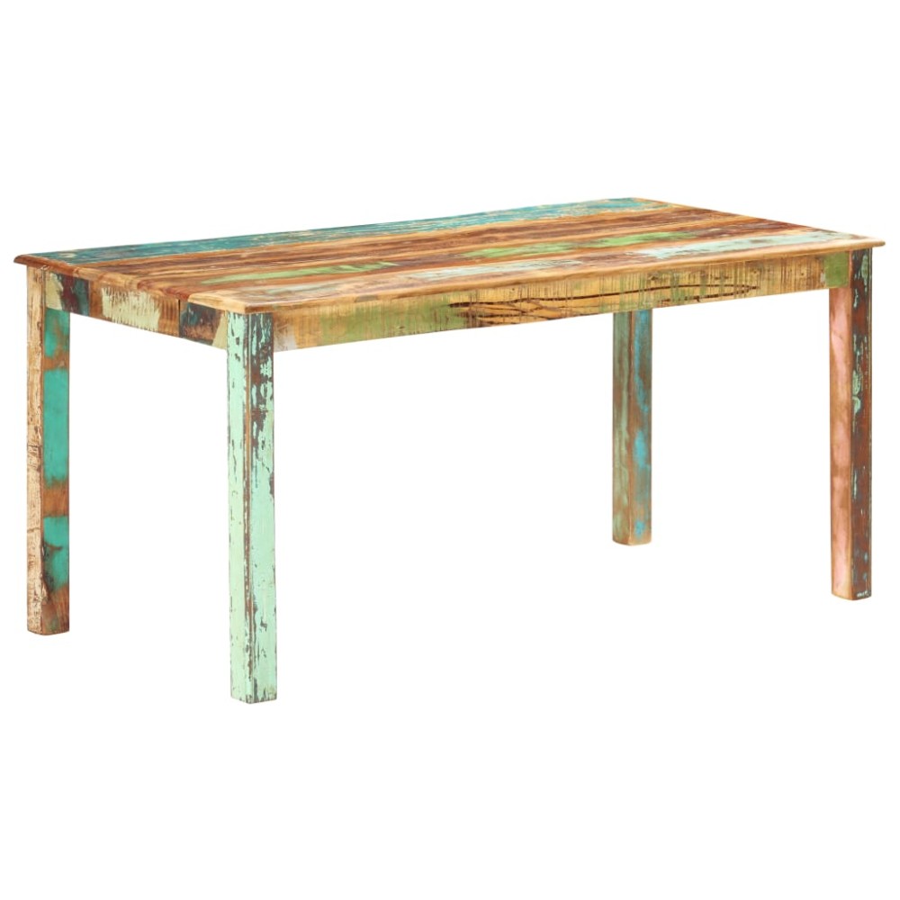 vidaXL Τραπεζαρία 160x80x76cm από Μασίφ Ανακυκλωμένο Ξύλο 1 τεμ.