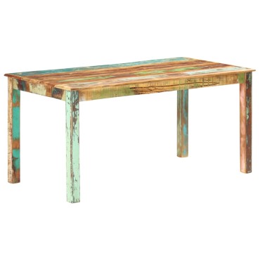 vidaXL Τραπεζαρία 160x80x76cm από Μασίφ Ανακυκλωμένο Ξύλο 1 τεμ.