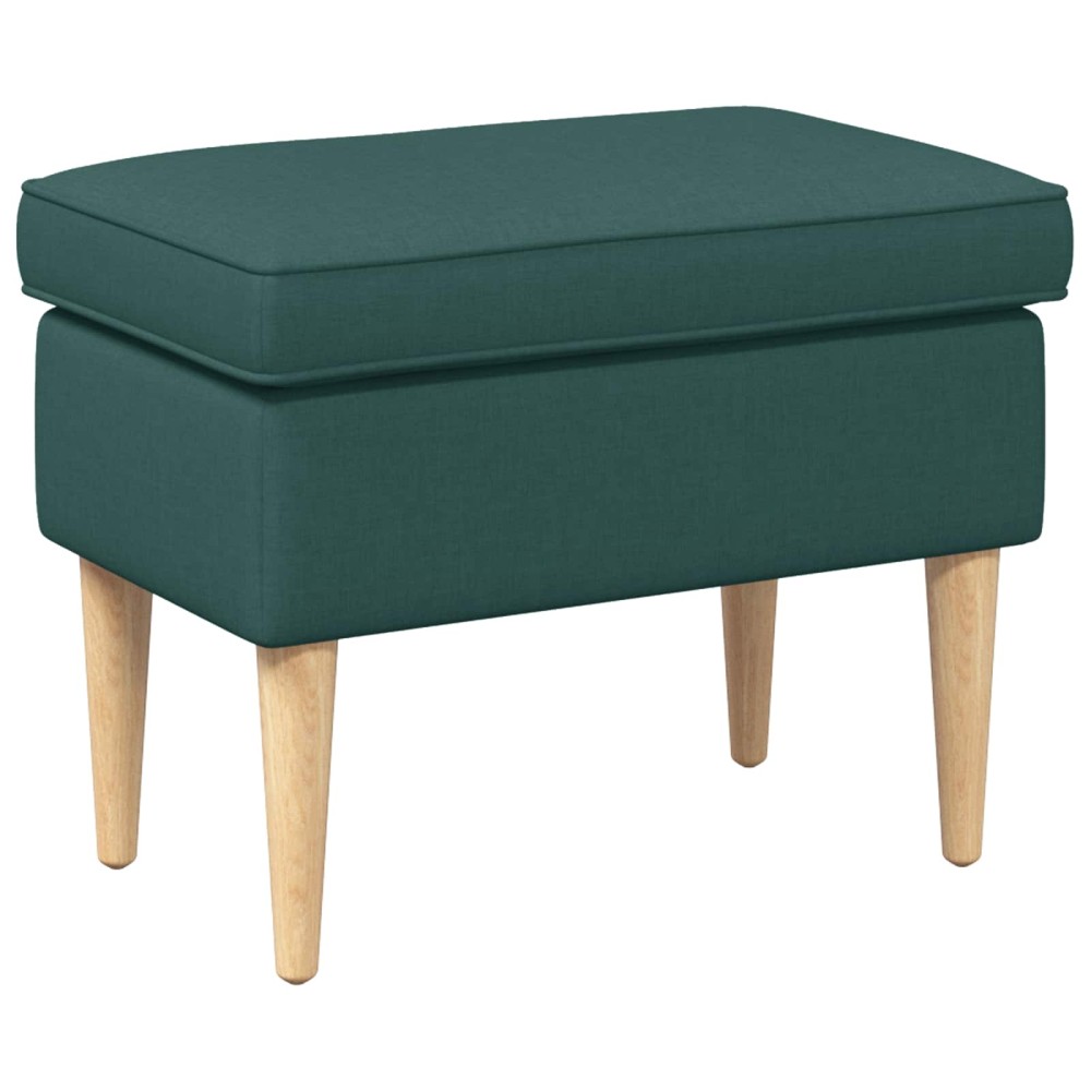 vidaXL Πολυθρόνα Ποδιών Σκούρο Πράσινο 55x35x41 εκ