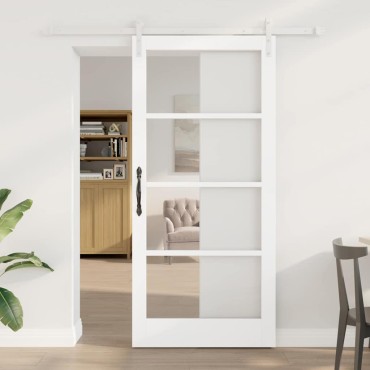vidaXL Συρόμενη Πόρτα ORKDAL Λευκό 93 x 202 cm