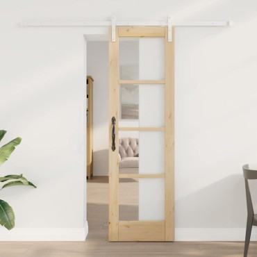 vidaXL Συρόμενη Πόρτα ORKDAL Φυσικό 61 x 198,5 εκ.