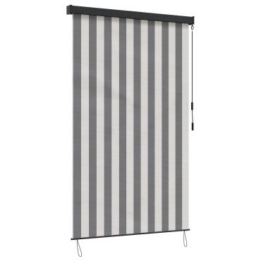 vidaXL Ρόλερ Γκρι και Λευκό 180 x 250 cm Ύφασμα και Αλουμίνιο