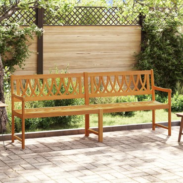 vidaXL Εξωτερικός πάγκος Φυσικό 220x55,5x90cm