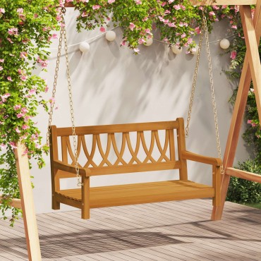vidaXL Κούνια Κήπου Φυσικό 110x56x58cm Στερεό Ξύλο Ακακίας