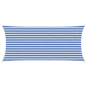 vidaXL Ικανότητα Σκίασης Μπλε και άσπρο 2 x 4 m HDPE