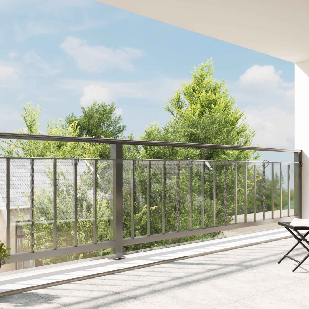 vidaXL Μουσαμάς 350 gsm Διαφανές 10 x 1,5 m PVC