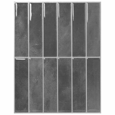 vidaXL Ορθογώνιο Πλακάκι 50 τεμ. Γκρι 29 x 23 x 0,08 εκ