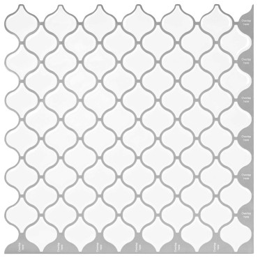 vidaXL Tile Λαμπτήρα 20 τεμ. Λευκό 27 x 27 εκ. Πολυουρεθάνη και PET