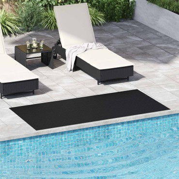 vidaXL Μάτ δαπέδου Μαύρο 1 x 2 m Λάστιχο