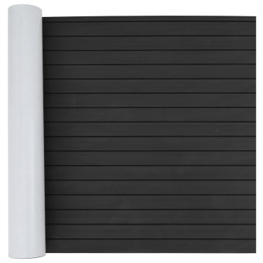 vidaXL Ματ Σκάφους Ριγέ Σκούρο Γκρι και Μαύρο 240 x 90 εκ EVA