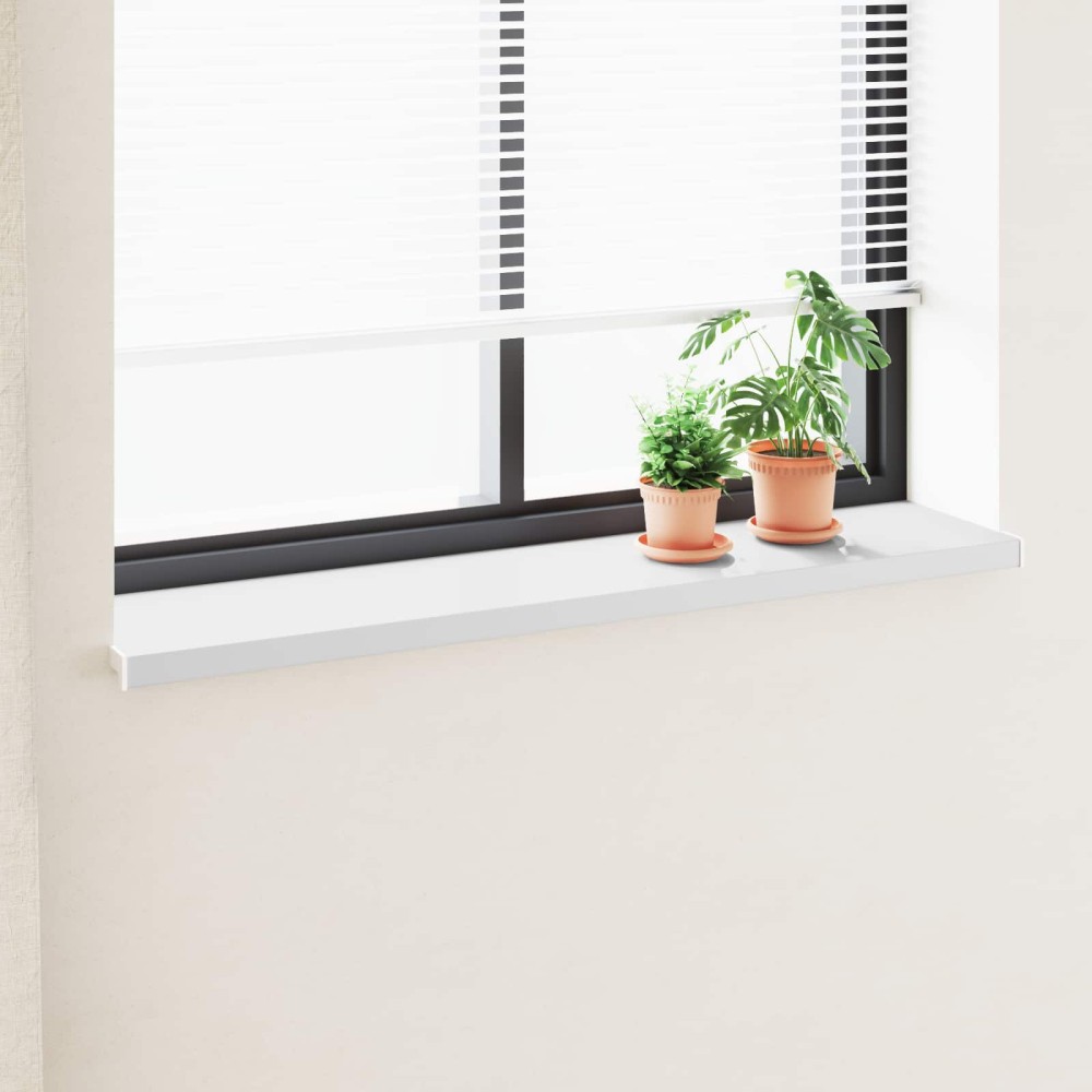 vidaXL Σαβανωτό Παραθύρου Λευκό 140 x 35 x 4,5 εκ PVC