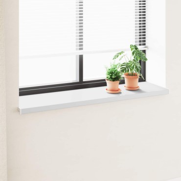 vidaXL Σαβανωτό Παραθύρου Λευκό 120 x 45 x 4,5 εκ PVC