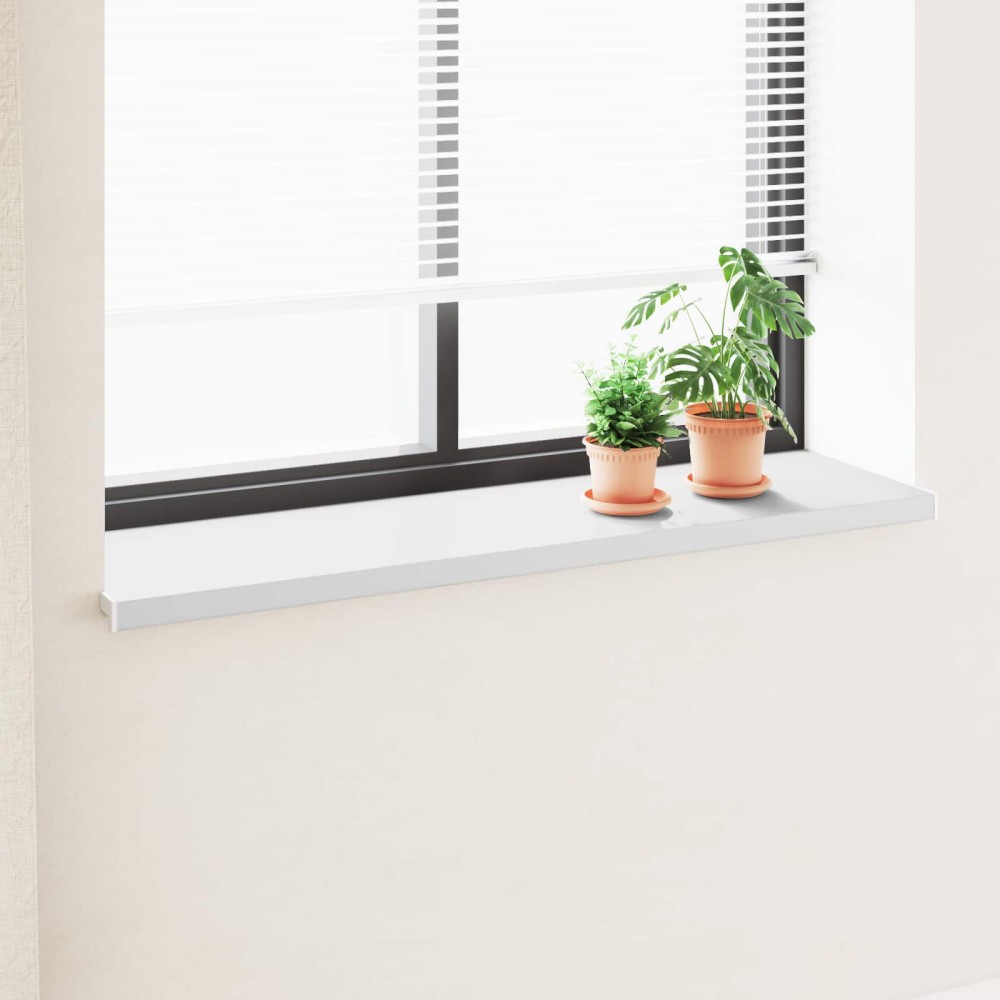 vidaXL Σαβανωτό Παραθύρου Λευκό 140 x 45 x 4,5 εκ PVC