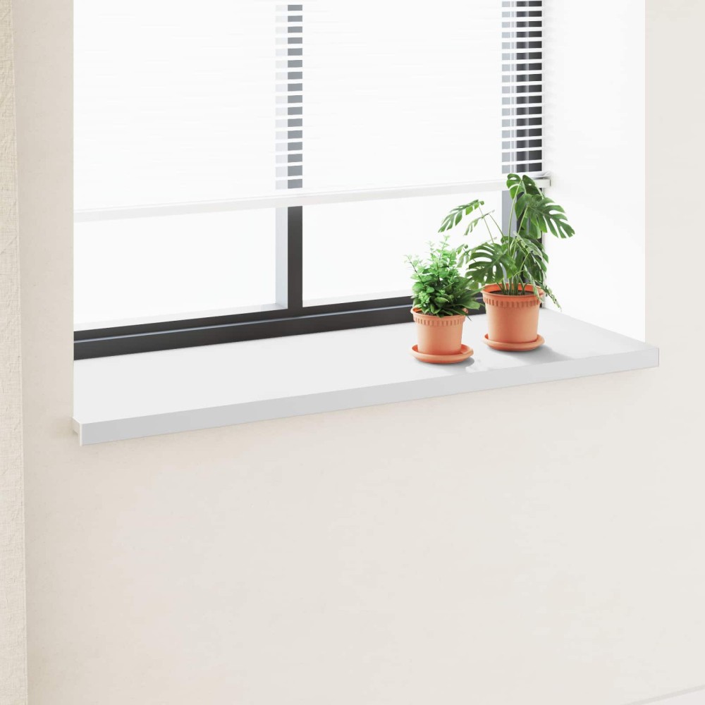 vidaXL Σαβανωτό Παραθύρου Λευκό 160 x 50 x 4,5 εκ PVC