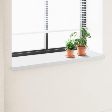 vidaXL Σαβανωτό Παραθύρου Λευκό 160 x 50 x 4,5 εκ PVC