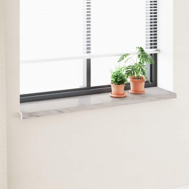 vidaXL Σαβανωτό Παραθύρου Υφή Μάρμαρου 120 x 35 x 4,5 εκ PVC