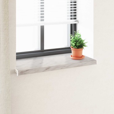 vidaXL Σαβανωτό Παραθύρου Υφή Μάρμαρου 100 x 40 x 4,5 εκ PVC