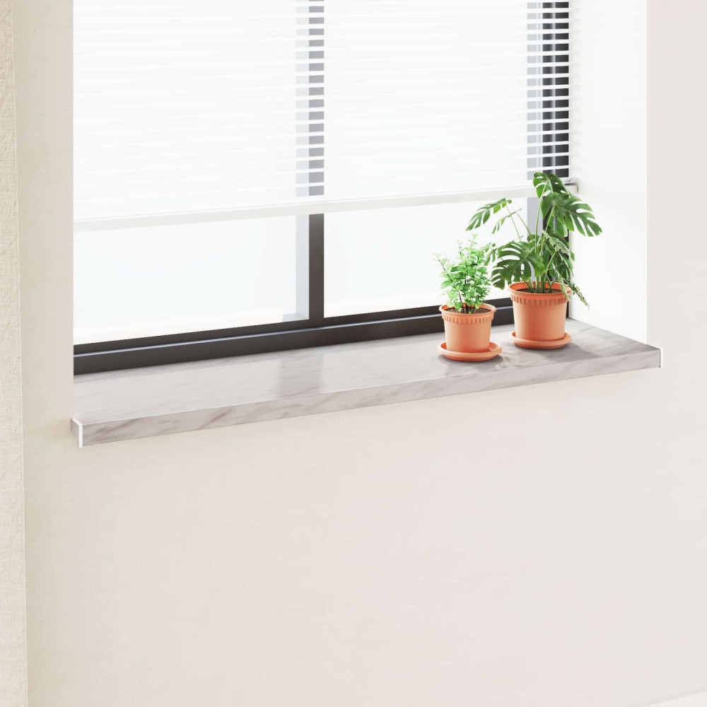 vidaXL Σαβανωτό Παραθύρου Υφή Μάρμαρου 120 x 40 x 4,5 εκ PVC