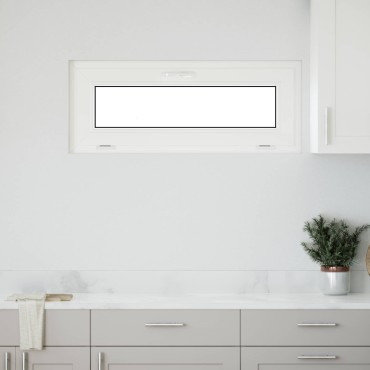 vidaXL Παράθυρο Κάτω Στρώματος RISOR 100 x 40 cm PVC και Γυαλί Ανθρακί