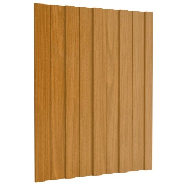 vidaXL Πάνελ οροφής 36 τμχ. Φυσικό 60 x 45 cm Γαλβανισμένος χάλυβας