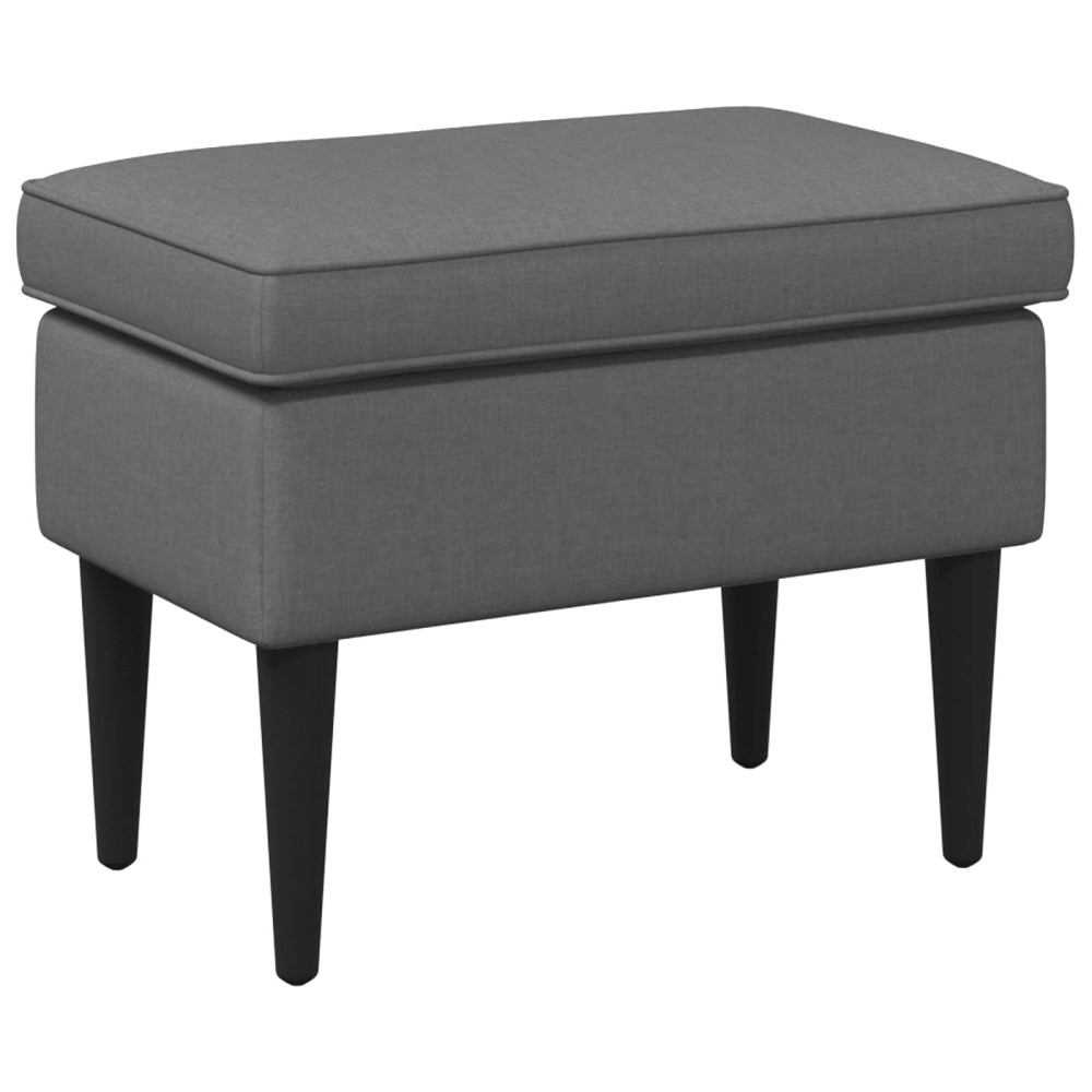 vidaXL Πολυθρόνα Ποδιών Σκούρο Γκρι 55x35x41cm Ύφασμα