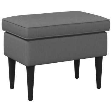 vidaXL Πολυθρόνα Ποδιών Σκούρο Γκρι 55x35x41cm Ύφασμα