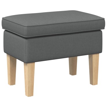 vidaXL Πολυθρόνα Ποδιών Σκούρο Γκρι 55x35x41cm Ύφασμα