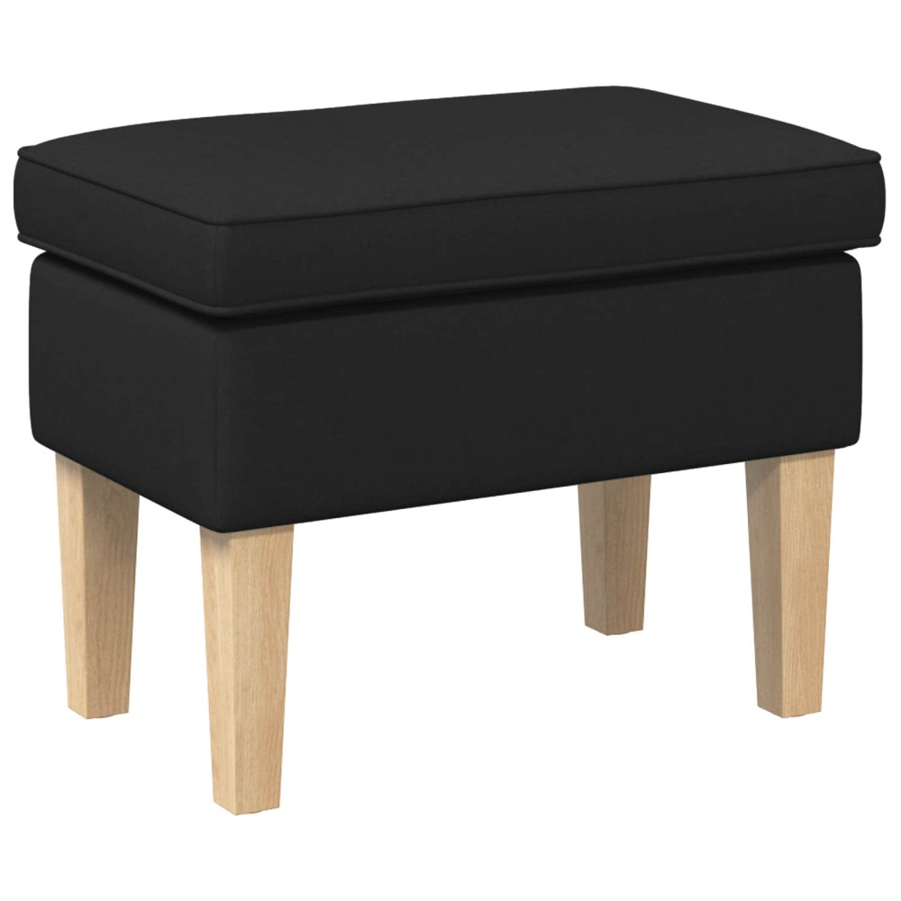 vidaXL Πολυθρόνα Ποδιών Μαύρο 55x35x41cm Ύφασμα