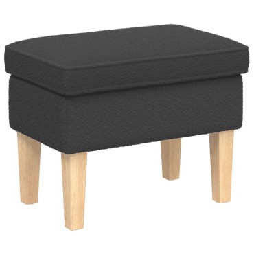 vidaXL Πολυθρόνα Ποδιών Σκούρο Γκρι 55x35x41cm Μπουκλέ