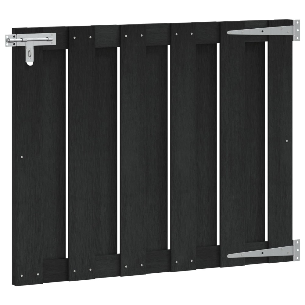 vidaXL Πύλη Κήπου 100 x 80 cm WPC και Αλουμίνιο Μαύρο