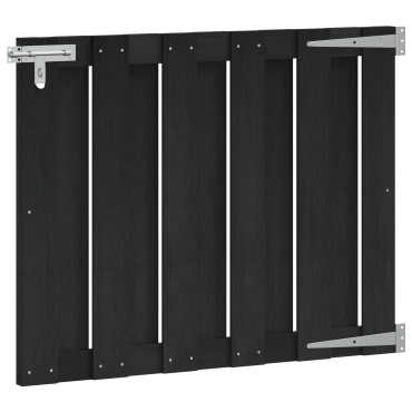 vidaXL Πύλη Κήπου 100 x 80 cm WPC και Αλουμίνιο Μαύρο
