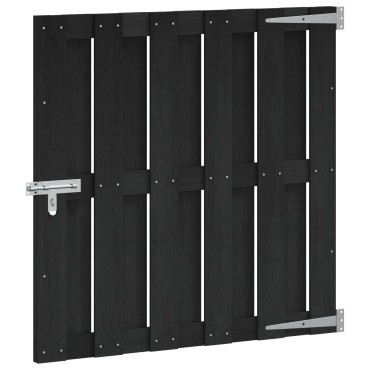 vidaXL Πύλη Κήπου 100 x 100 cm WPC και Αλουμίνιο Μαύρο