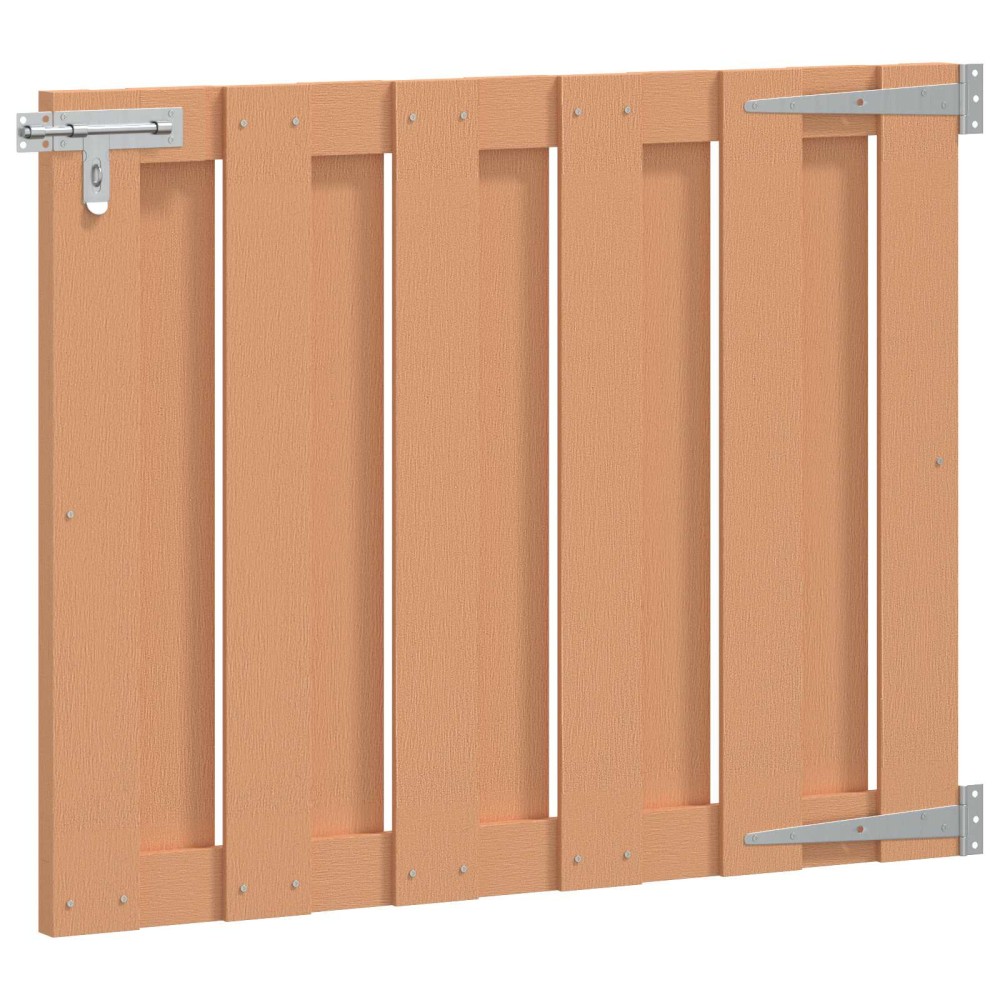 vidaXL Πύλη Κήπου 100 x 80 cm WPC και Αλουμίνιο Καφέ