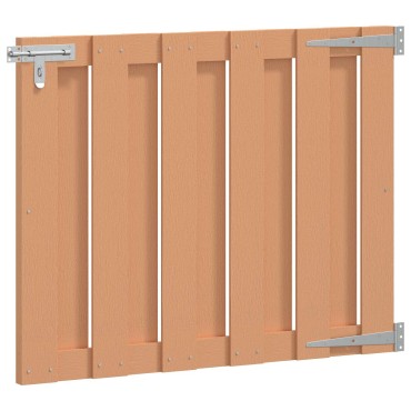 vidaXL Πύλη Κήπου 100 x 80 cm WPC και Αλουμίνιο Καφέ