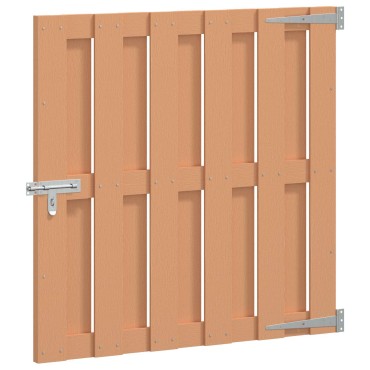 vidaXL Πύλη Κήπου 100 x 100 cm WPC και Αλουμίνιο Καφέ