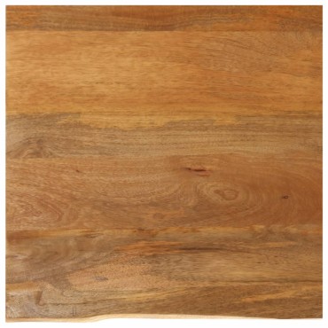 vidaXL Επιφάνεια Τραπεζιού 80x80x3,8cm Live Edge Μασίφ Ξύλο Μάνγκο 1 τεμ.