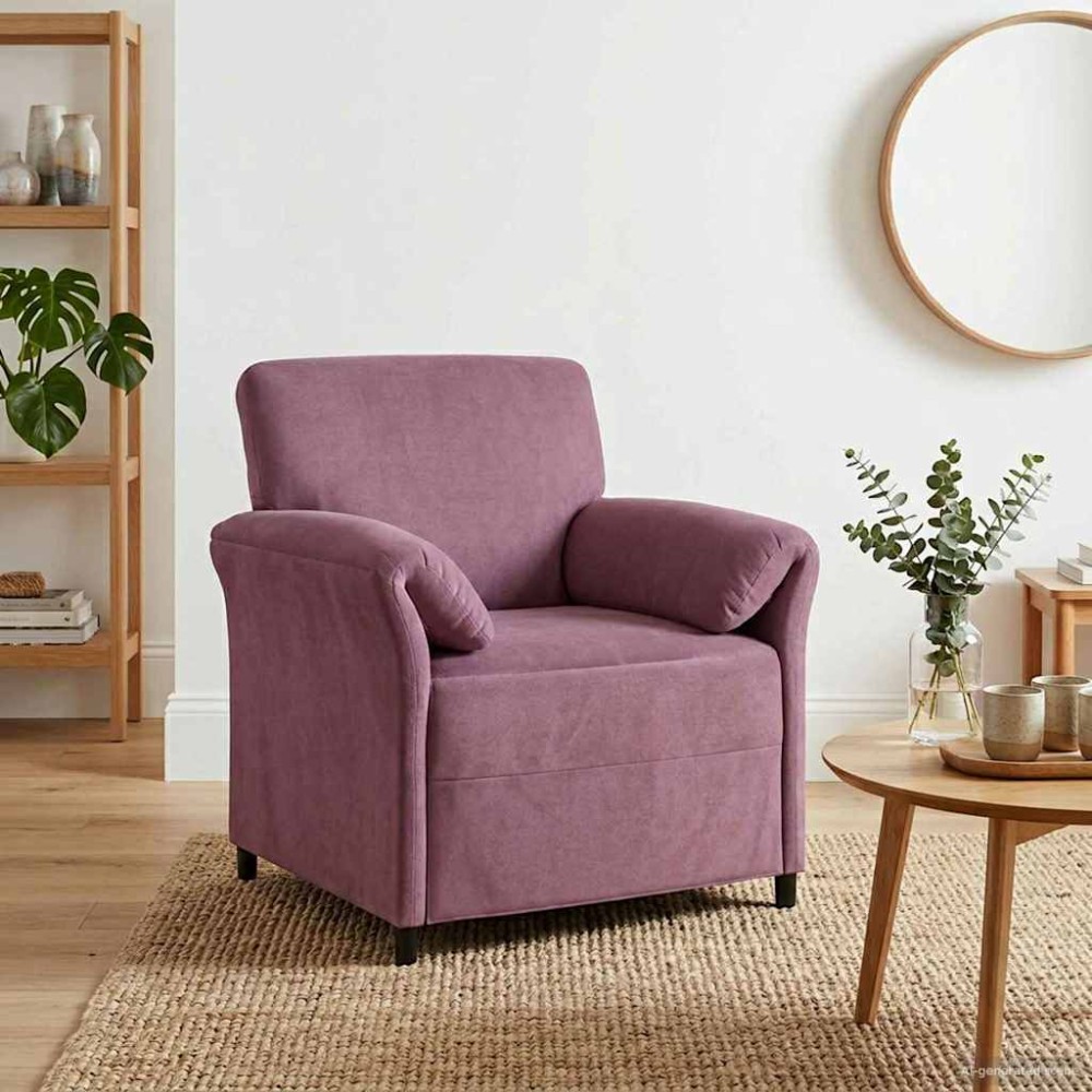 vidaXL Καναπές 1-θέσιος Μοβ 88x83x95cm Βελούδο