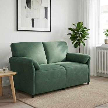 vidaXL Καναπές 2 ατόμων Θαλασσί 158x83x95cm Βελούδο