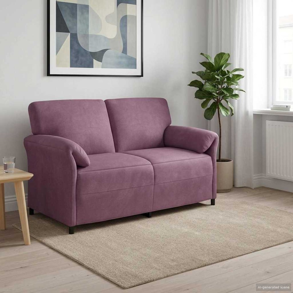 vidaXL Καναπές 2 ατόμων Μοβ 158x83x95cm Βελούδο