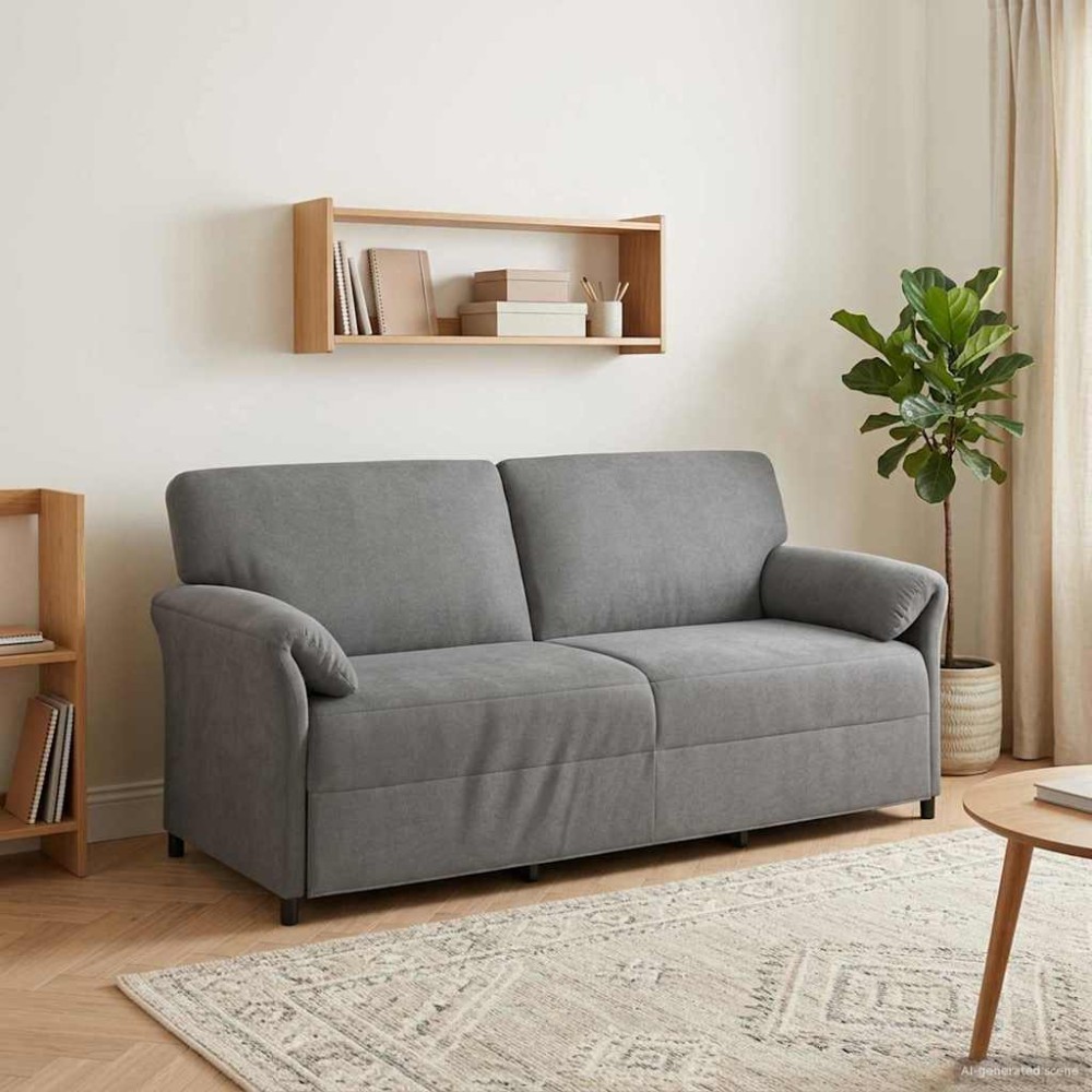 vidaXL 3-Θέσιος καναπές Σκούρο Γκρι 198x83x95cm Βελούδο