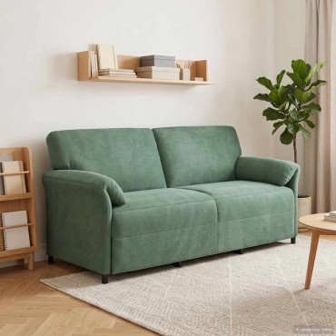 vidaXL 3-Θέσιος καναπές Θαλασσί 198x83x95cm Βελούδο