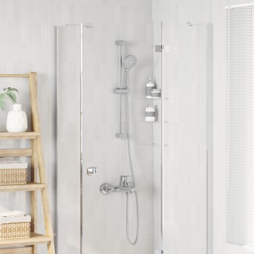 vidaXL Σετ Συστήματος Ντουζιέρας Χρωμέ 70 cm Ανοξείδωτο Ατσάλι