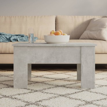 vidaXL Τραπεζάκι Σαλονιού Γκρι Σκυρ. 79x49x41cm Επεξεργασμένο Ξύλο 1 τεμ.
