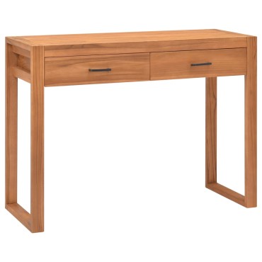 vidaXL Γραφείο με 2 Συρτάρια 100x40x75cm Ανακυκλωμένο Ξύλο Teak 1 τεμ.
