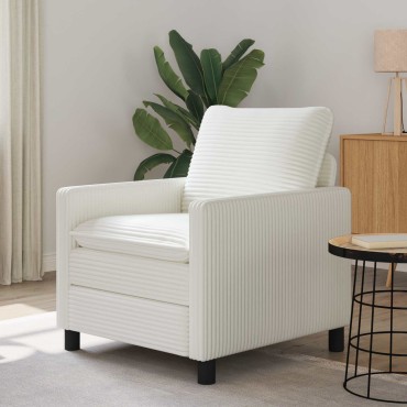 vidaXL Καναπές Κρεμ 76x81x87,5cm Πολυεστέρας
