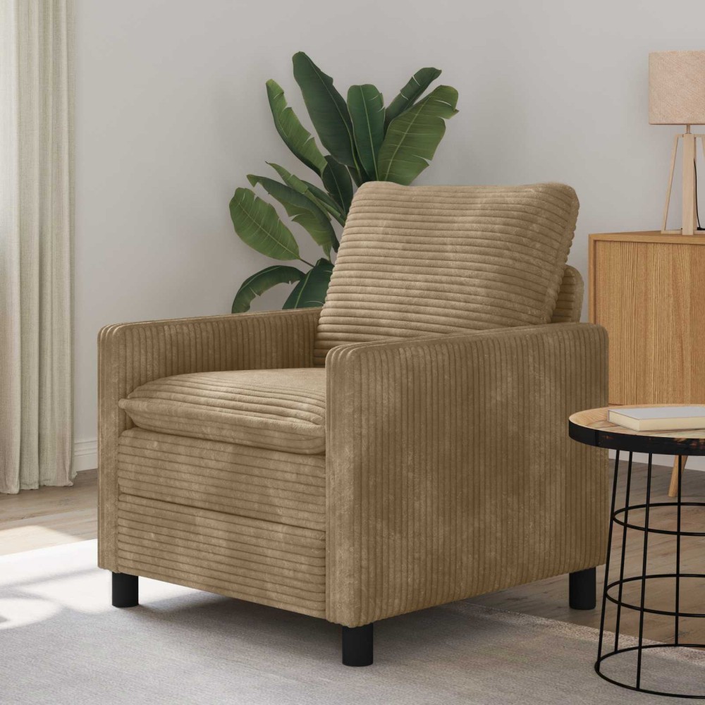 vidaXL Καναπές Taupe 76x81x87,5cm Πολυεστέρας